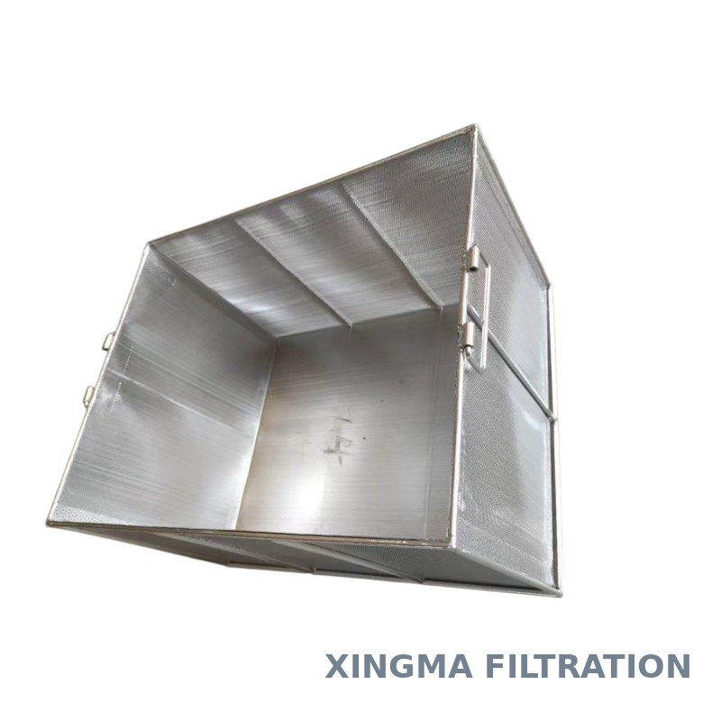 Perforated metal strainer basket