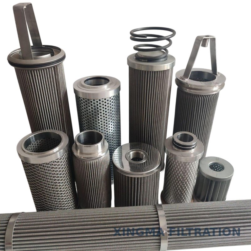Stainless steel wire mesh filter cartridge