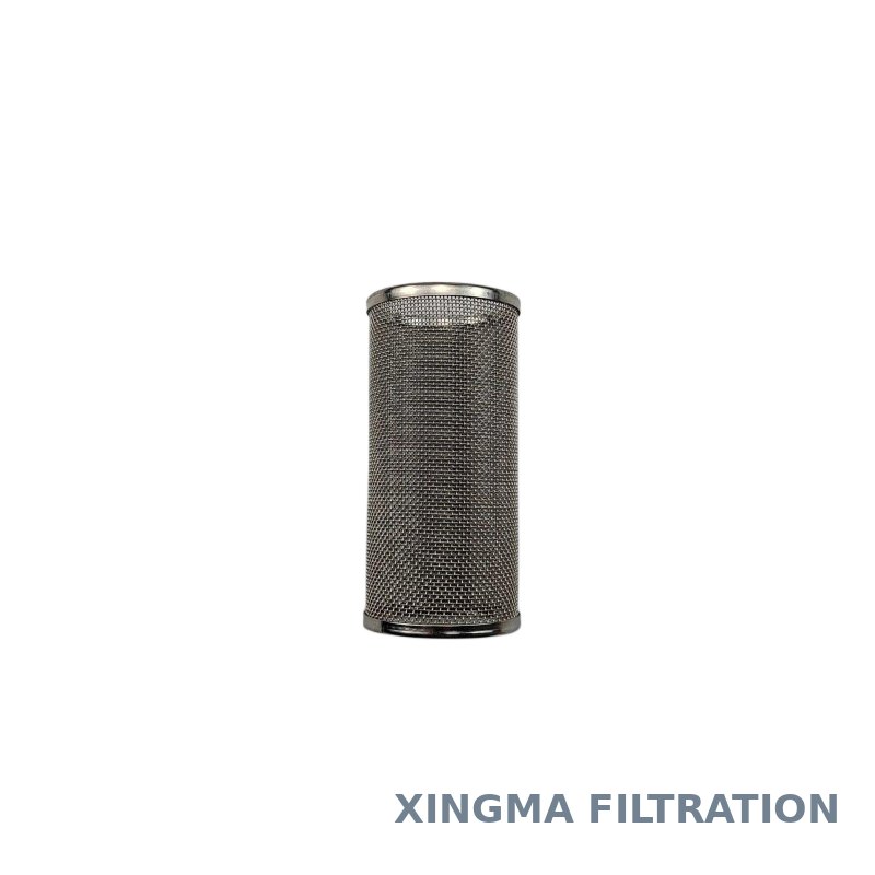 Wire mesh filter tube with end caps