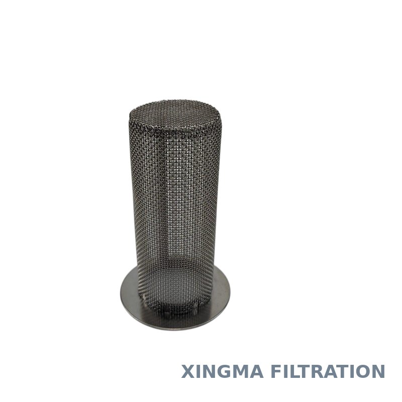 Wire mesh filter tube with end caps