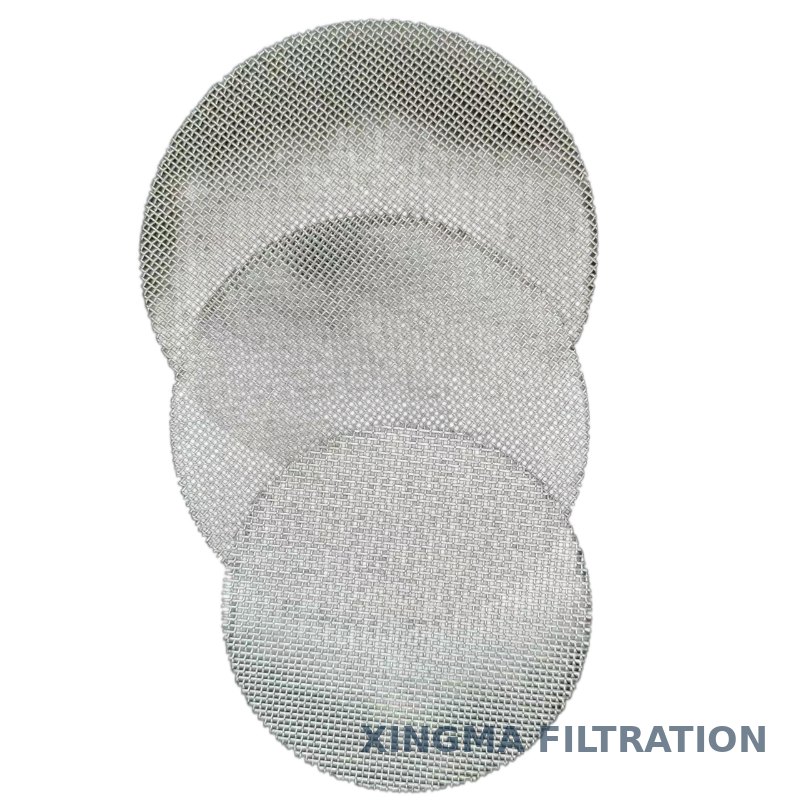 Stainless steel wire mesh filter disc