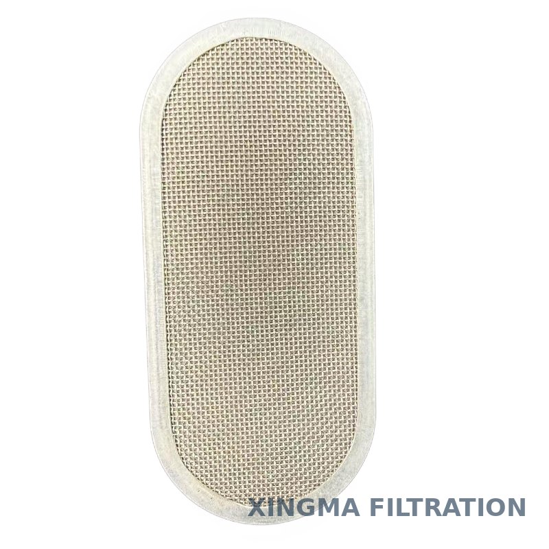 Round woven wire mesh filter disc