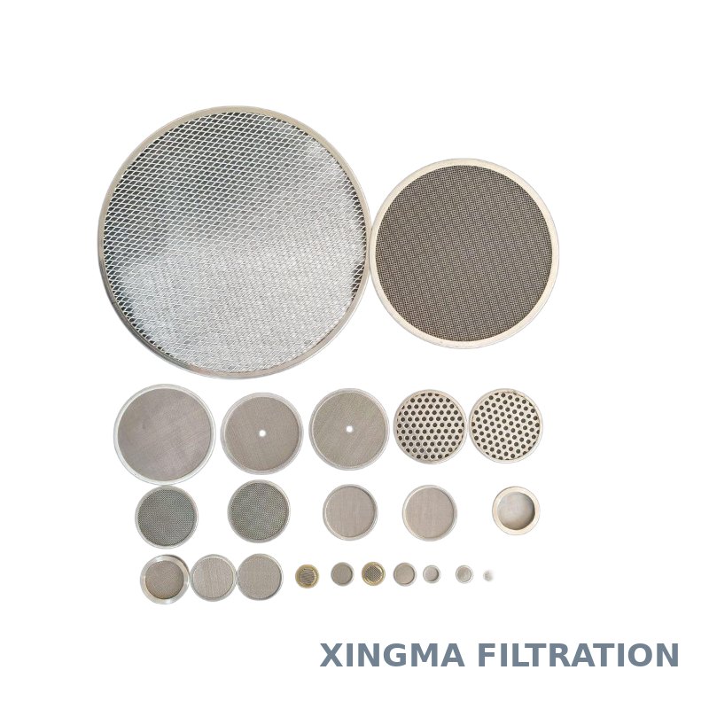 Custom stainless steel filter disc with edge ring