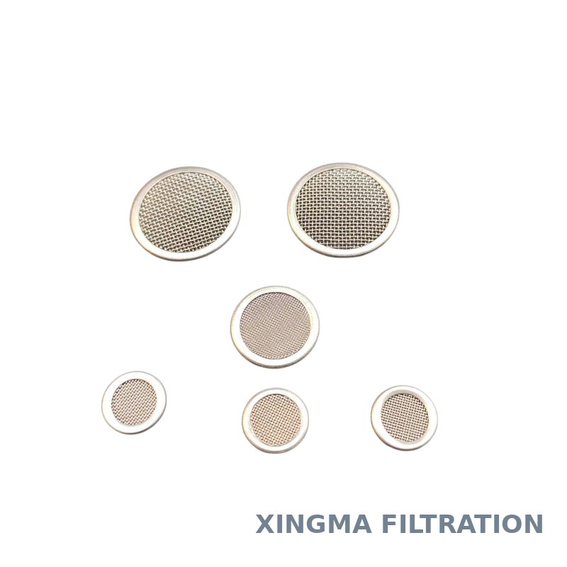 Round woven wire mesh filter disc